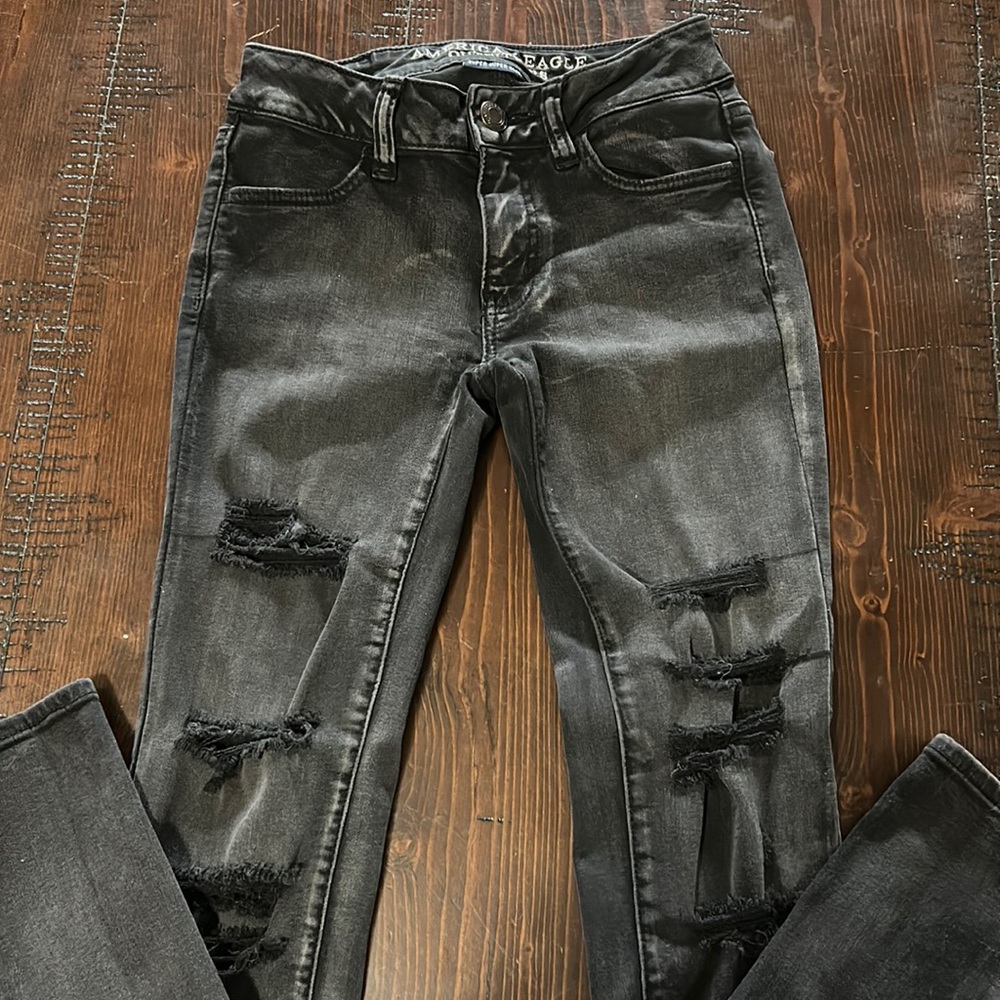 Washed black American Eagle jeans